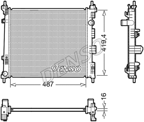 Radiator, engine cooling (DRM46069)