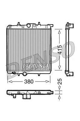 Radiator, engine cooling (DRM21020)