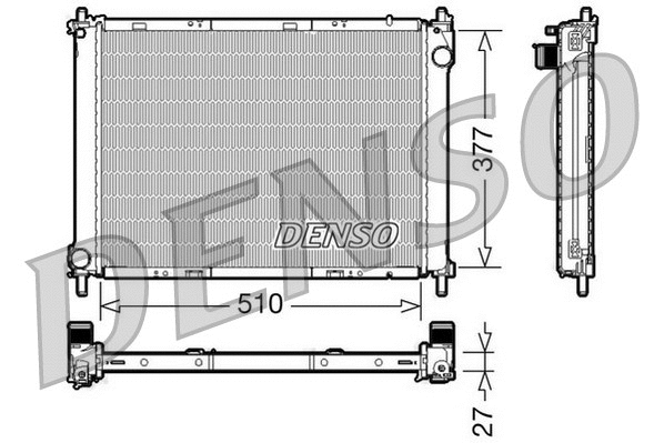 Radiator, engine cooling (DRM46022)