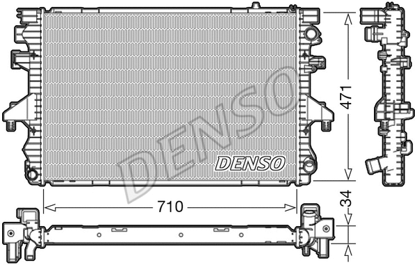 Radiator, engine cooling (DRM32040)