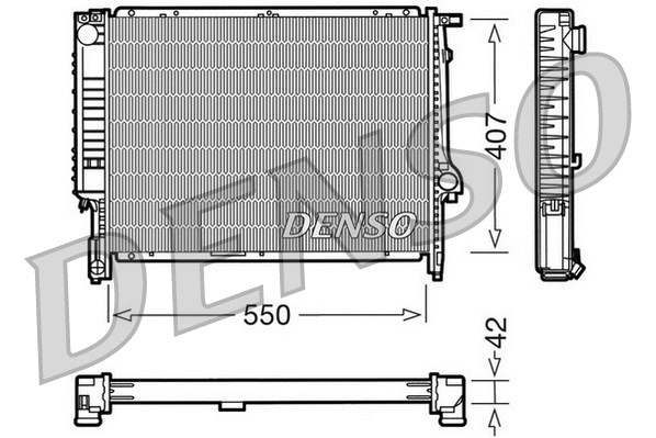 Radiator, engine cooling (DRM05039)