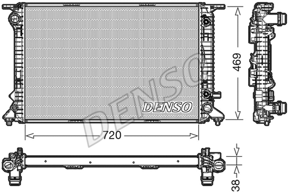 Radiator, engine cooling (DRM02023)