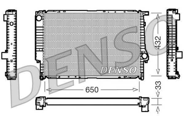 Radiator, engine cooling (DRM05066)
