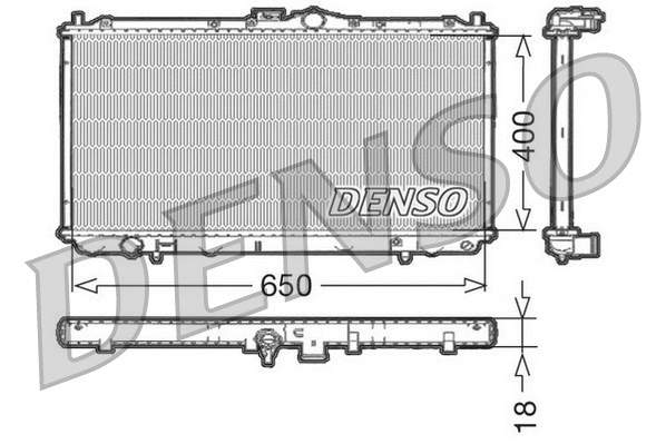 Radiator, engine cooling (DRM45010)