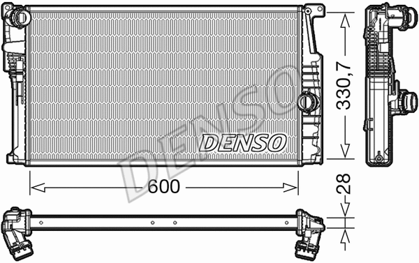 Radiator, engine cooling (DRM05015)