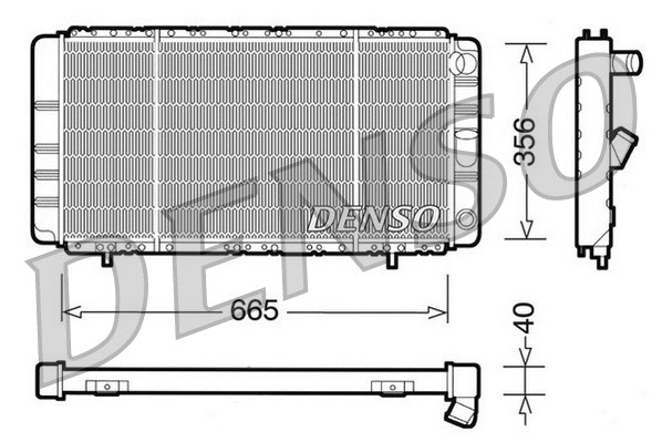 Radiator, engine cooling (DRM23021)