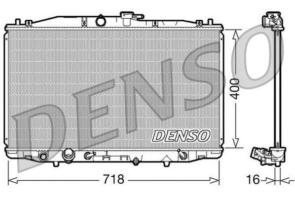 Radiator, engine cooling (DRM40023)