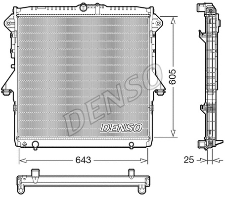 Radiator, engine cooling (DRM10119)