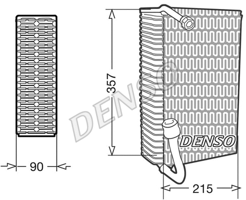 Evaporator, air conditioning (DEV02006)