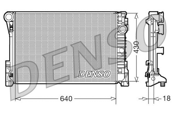 Radiator, engine cooling (DRM17111)