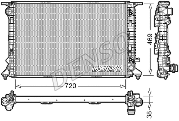 Radiator, engine cooling (DRM02041)