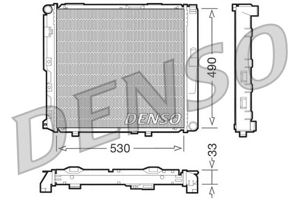 Radiator, engine cooling (DRM17038)