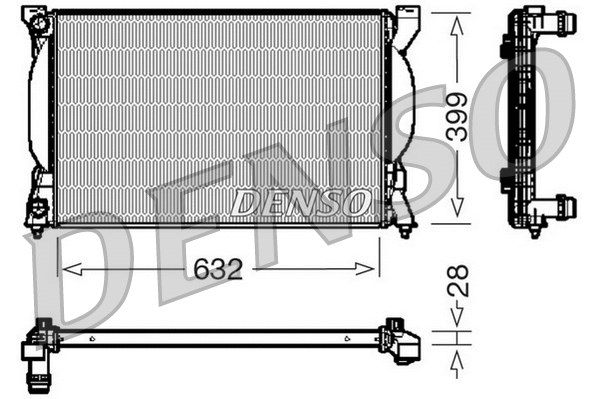 Radiator, engine cooling (DRM02033)