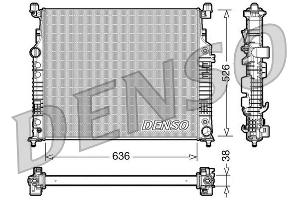 Radiator, engine cooling (DRM17007)