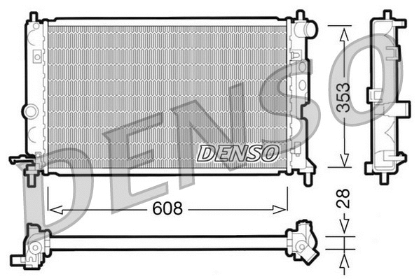 Radiator, engine cooling (DRM20027)
