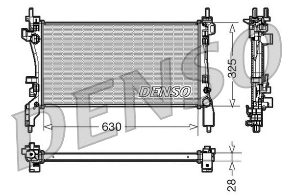 Radiator, engine cooling (DRM09173)
