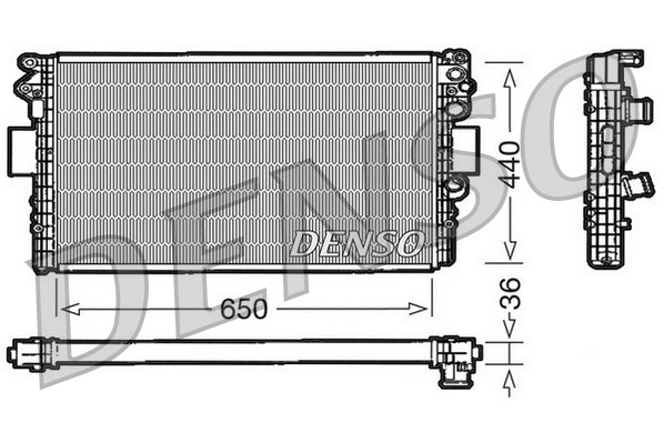 Radiator, engine cooling (DRM12004)