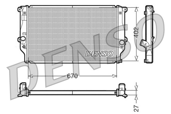 Radiator, engine cooling (DRM50025)