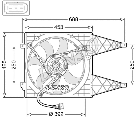 Fan, engine cooling (DER32016)