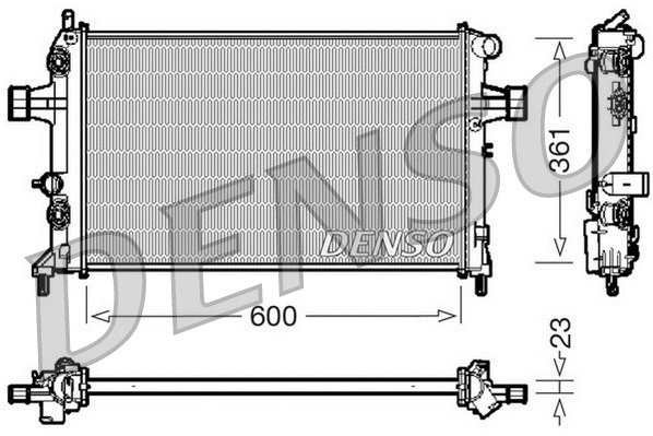 Radiator, engine cooling (DRM20086)