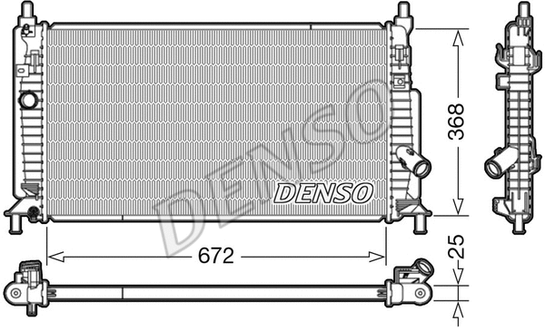 Radiator, engine cooling (DRM44034)