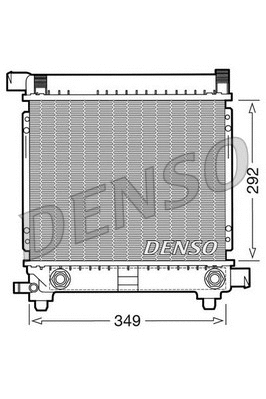 Radiator, engine cooling (DRM17028)