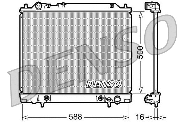 Radiator, engine cooling (DRM45013)