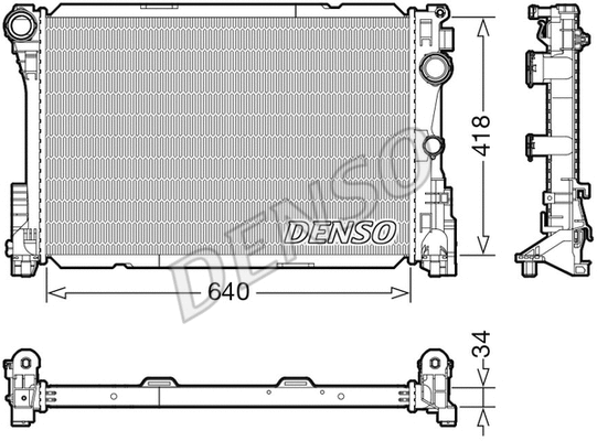 Radiator, engine cooling (DRM17115)