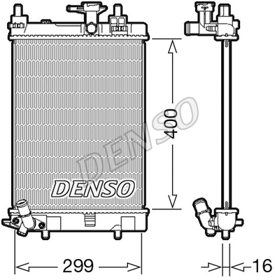 Radiator, engine cooling (DRM35003)