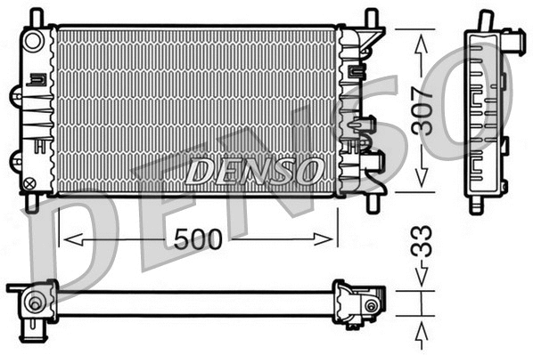 Radiator, engine cooling (DRM10024)