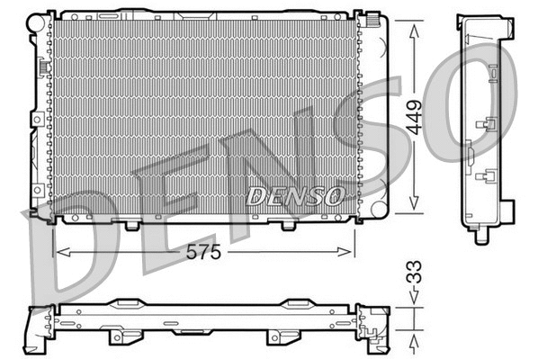 Radiator, engine cooling (DRM17066)