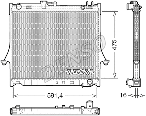Radiator, engine cooling (DRM99016)