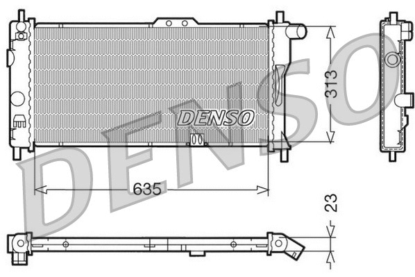 Radiator, engine cooling (DRM20032)