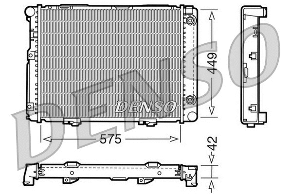 Radiator, engine cooling (DRM17060)