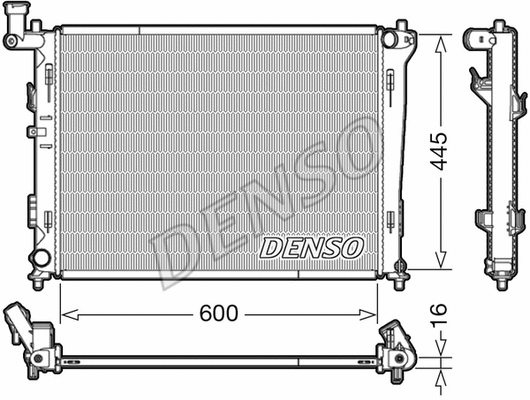 Radiator, engine cooling (DRM41004)