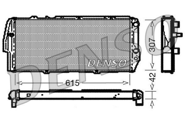 Radiator, engine cooling (DRM02040)