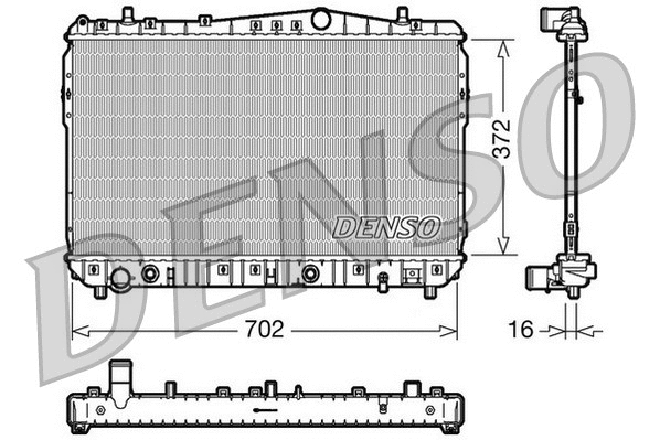 Radiator, engine cooling (DRM15002)