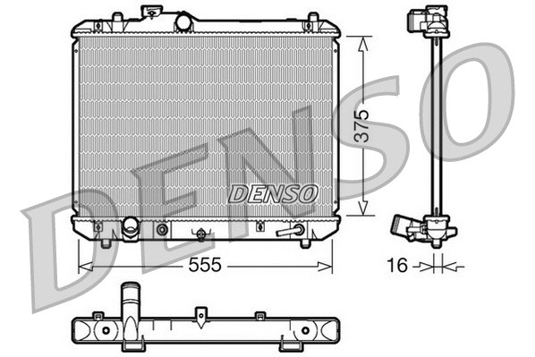 Radiator, engine cooling (DRM47007)