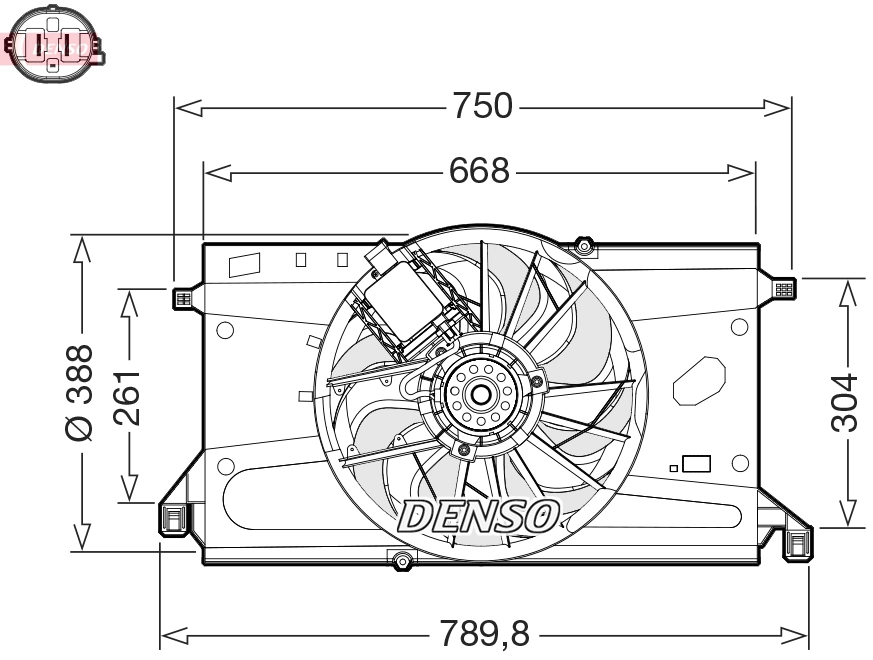Fan, engine cooling (DER10011)