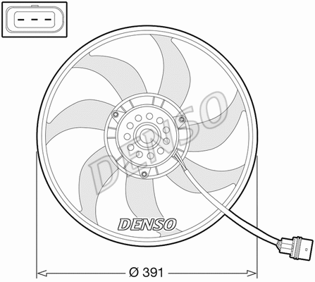 Fan, engine cooling (DER32014)