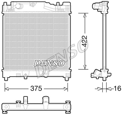Radiator, engine cooling (DRM50056)