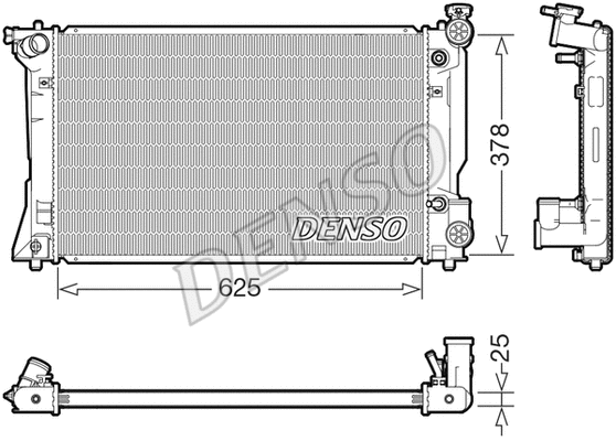 Radiator, engine cooling (DRM50145)