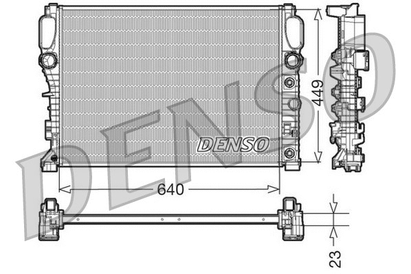 Radiator, engine cooling (DRM17090)