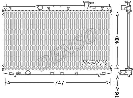 Radiator, engine cooling (DRM40049)