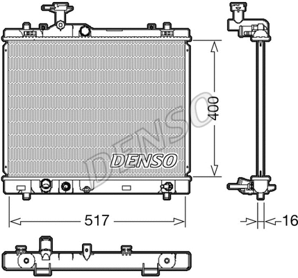 Radiator, engine cooling (DRM47033)