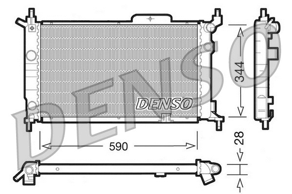 Radiator, engine cooling (DRM20015)