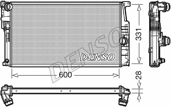 Radiator, engine cooling (DRM05014)