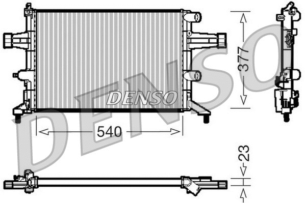 Radiator, engine cooling (DRM20080)