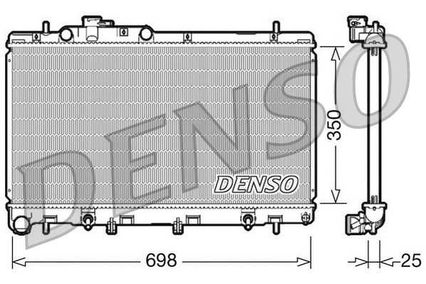Radiator, engine cooling (DRM36011)