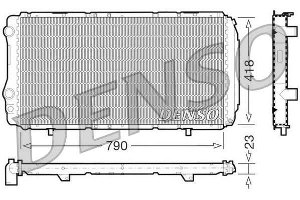 Radiator, engine cooling (DRM09074)